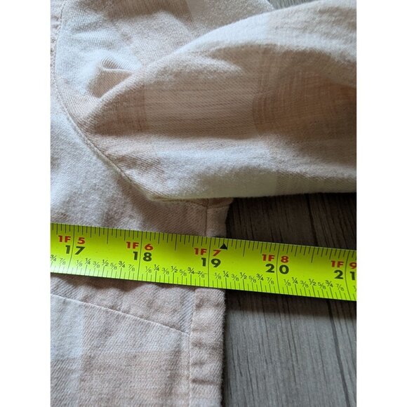 Tommy Hilfiger Long Sleeve Beige Checkered Button-Up Shirt Small - Picture 8 of 10